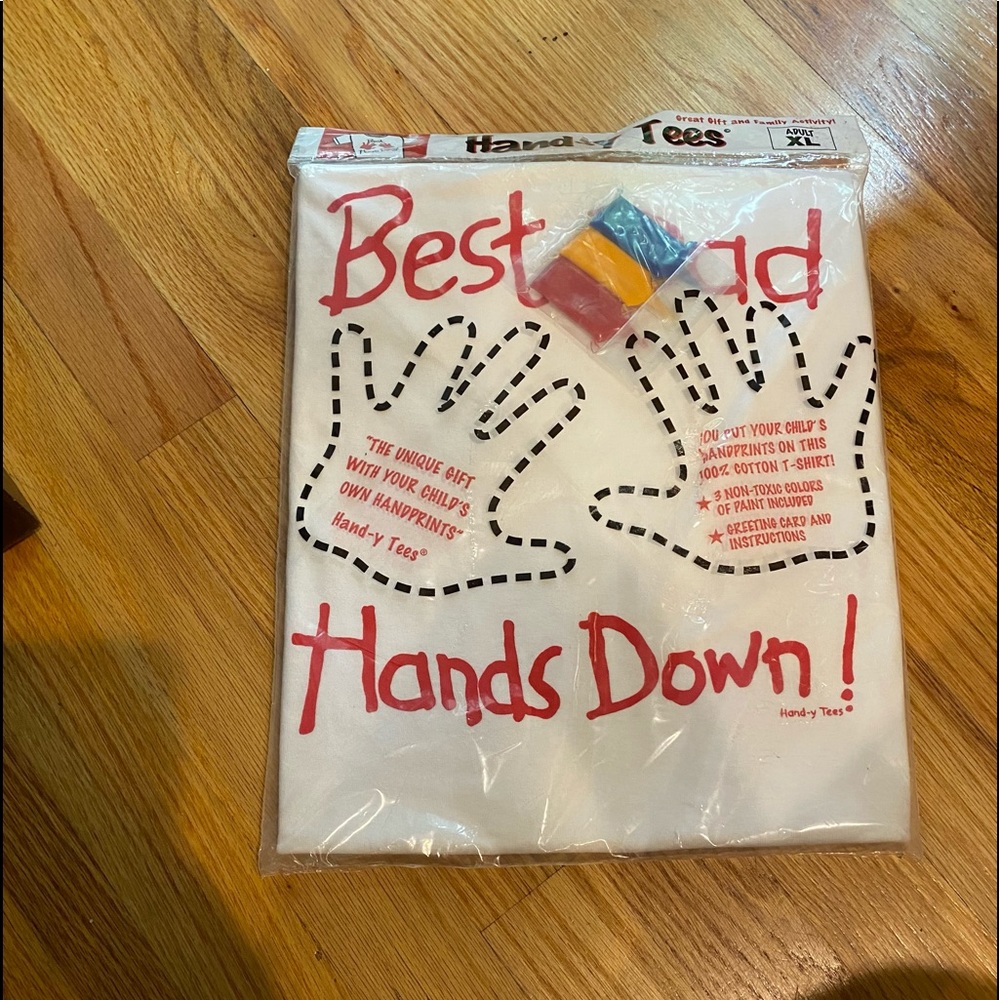 NWT Paint your own Best Dad tshirt: XL